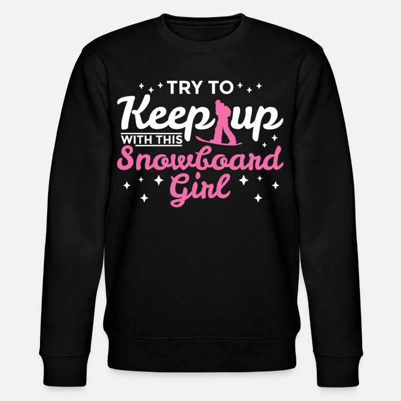 Fille de snowboard - Sweat bio CHANGER Stanley/Stella Unisexe - noir