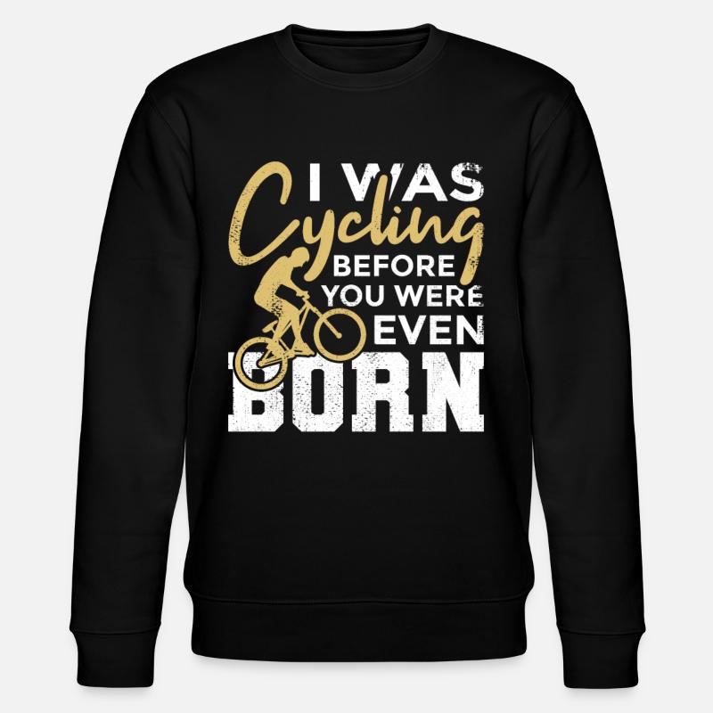 Lustiger Radfahrer Spruch - Stanley/Stella Unisex Bio-Sweatshirt CHANGER  - Schwarz