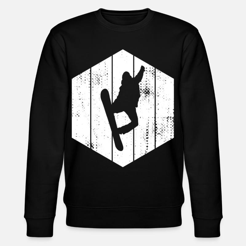 Dessin de snowboarder - Sweat bio CHANGER Stanley/Stella Unisexe - noir