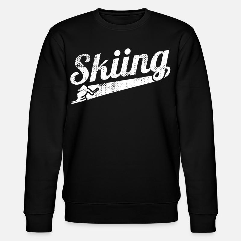 Skirennfahrer - Stanley/Stella Unisex Bio-Sweatshirt CHANGER  - Schwarz
