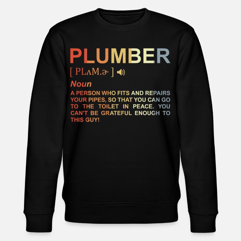 Klempner Begriff - Stanley/Stella Unisex Bio-Sweatshirt CHANGER  - Schwarz