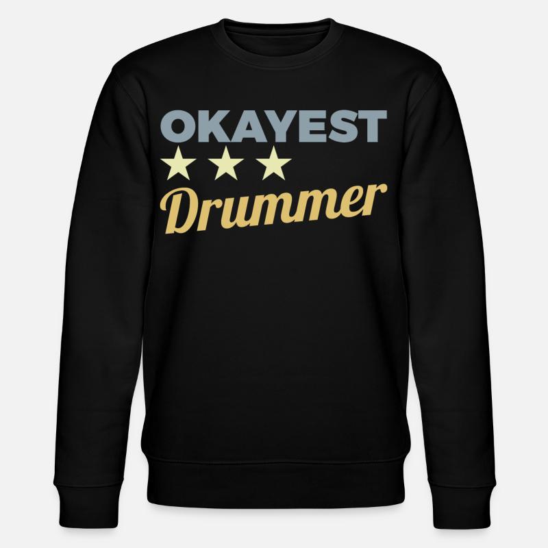 Durchschnittlicher Schlagzeuger - Stanley/Stella Unisex Bio-Sweatshirt CHANGER  - Schwarz