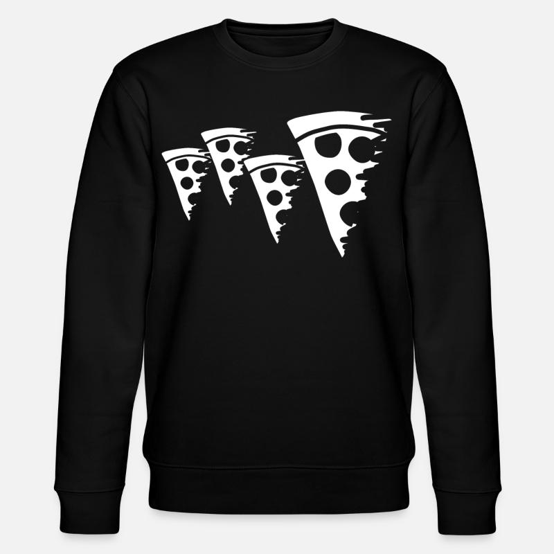 Pizza Skizze - Stanley/Stella Unisex Bio-Sweatshirt CHANGER  - Schwarz