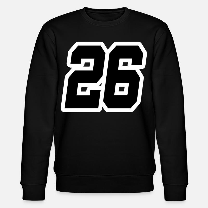 Nummer sechsundzwanzig 26 - Stanley/Stella Unisex Bio-Sweatshirt CHANGER  - Schwarz