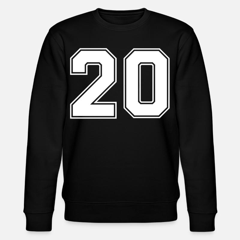 Nummer zwanzig 20 - Stanley/Stella Unisex Bio-Sweatshirt CHANGER  - Schwarz