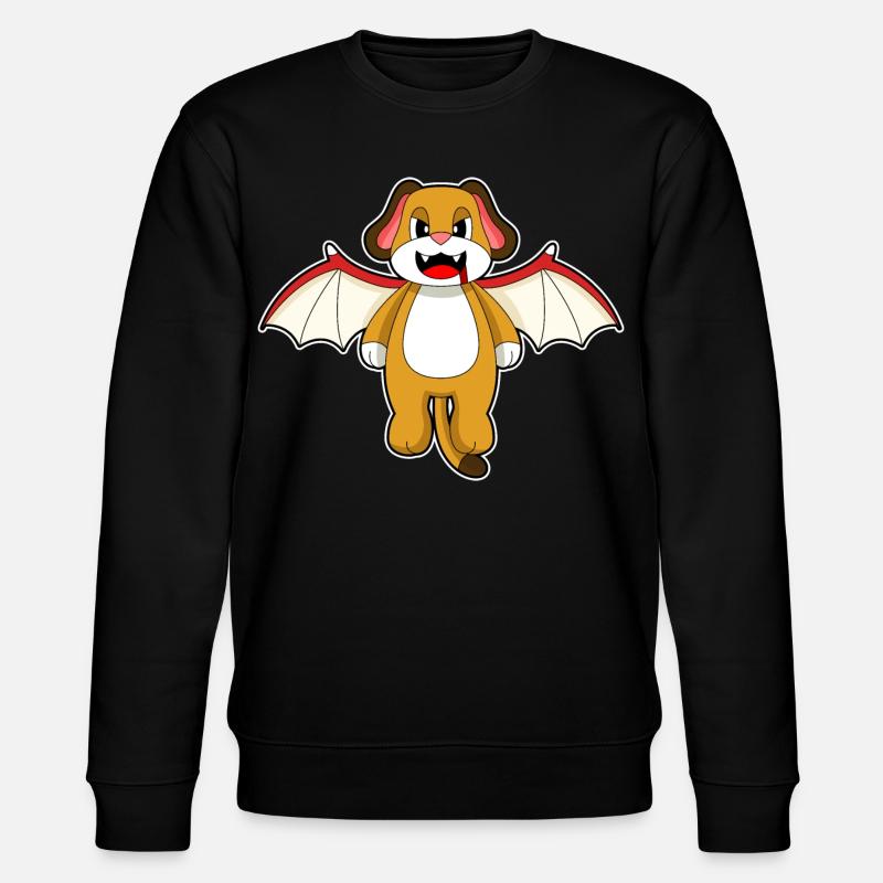 Chien Halloween Bat - Sweat bio CHANGER Stanley/Stella Unisexe - noir