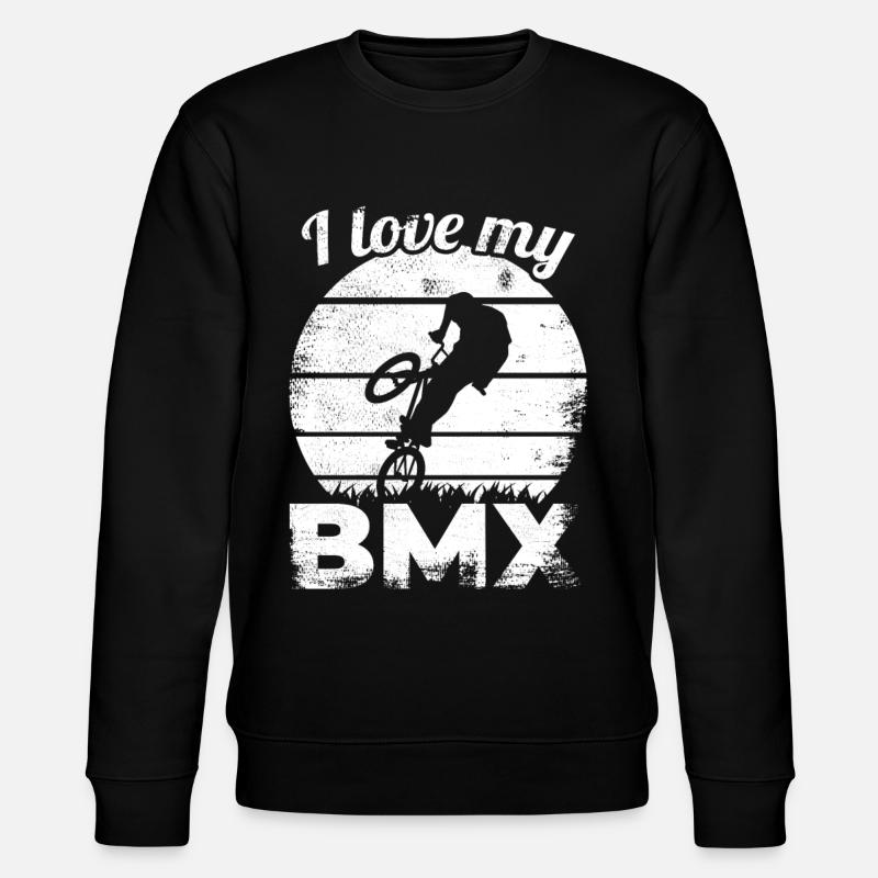 Dicton de pilote de BMX - Sweat bio CHANGER Stanley/Stella Unisexe - noir