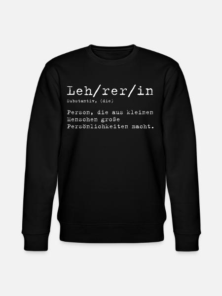 Lehrerin Definition - Stanley/Stella Unisex Bio-Sweatshirt CHANGER  - Schwarz