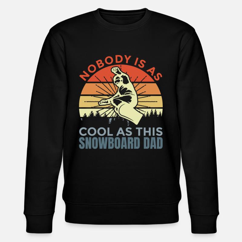 Snowboard Dad - Stanley/Stella Unisex Bio-Sweatshirt CHANGER - Schwarz