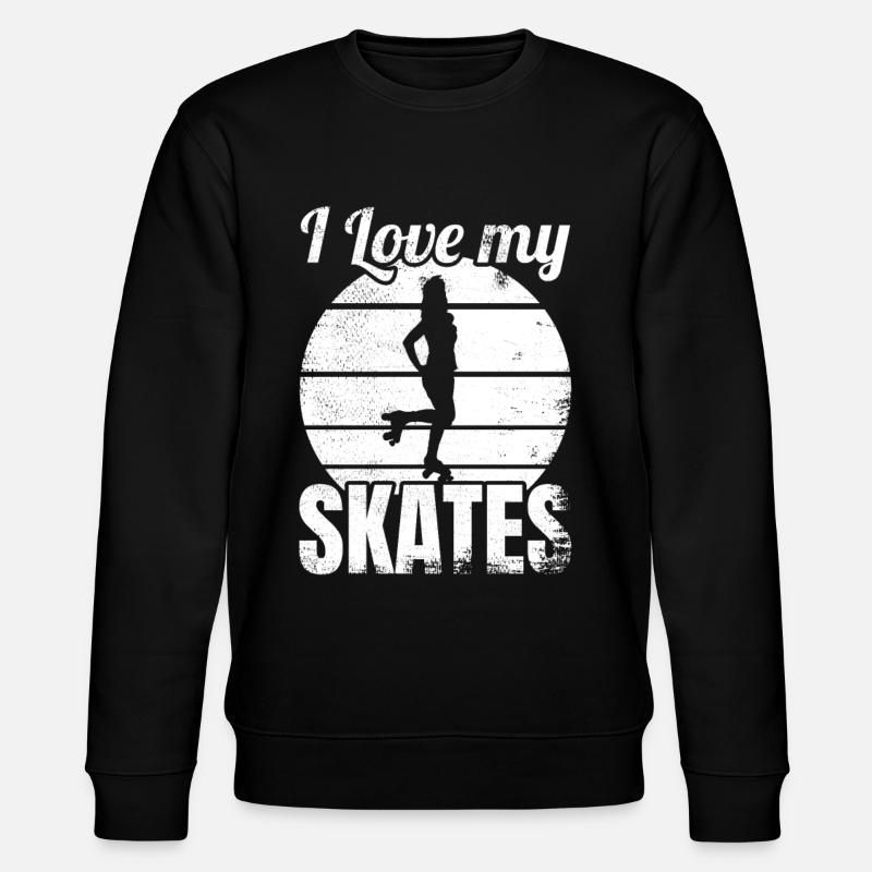 Amateur de patin à roulettes - Sweat bio CHANGER Stanley/Stella Unisexe - noir