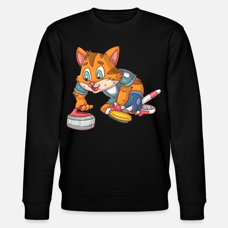 Chat de curling - Sweat bio CHANGER Stanley/Stella Unisexe - noir