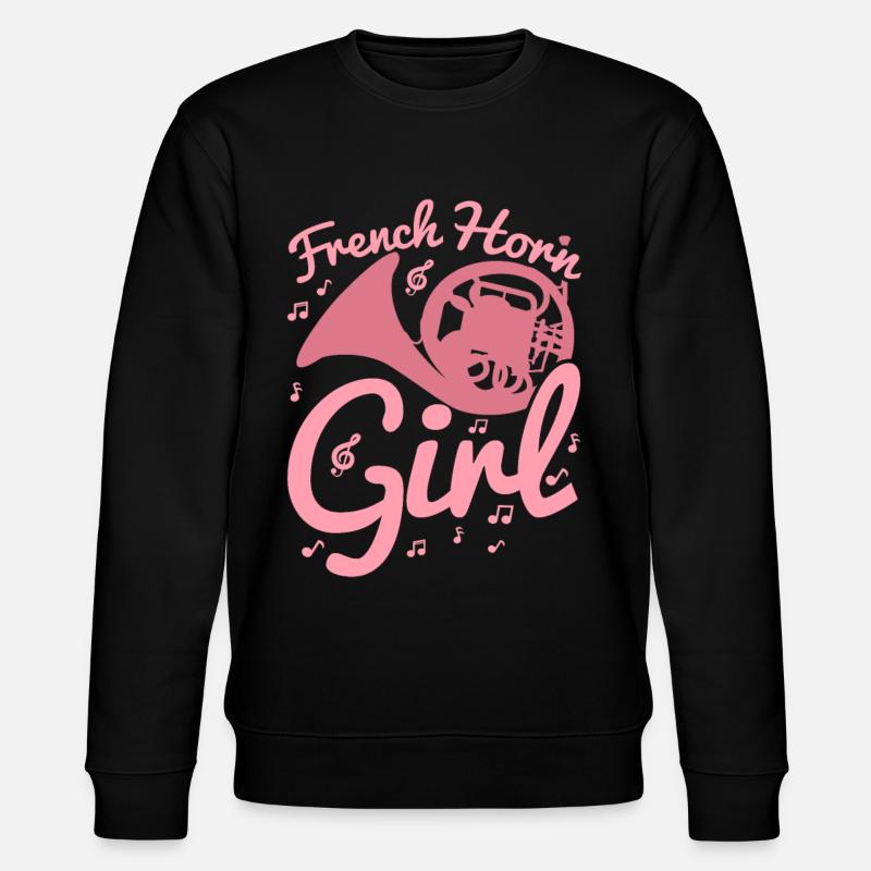 Waldhorn Mädchen - Stanley/Stella Unisex Bio-Sweatshirt CHANGER  - Schwarz