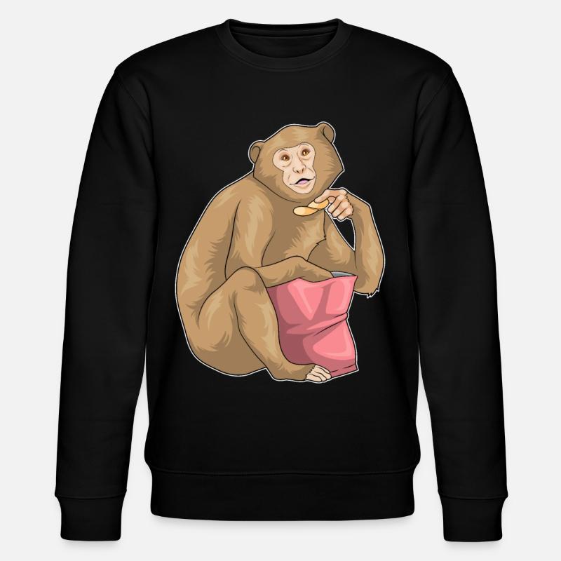 Sac à puces Monkey Chips - Sweat bio CHANGER Stanley/Stella Unisexe - noir