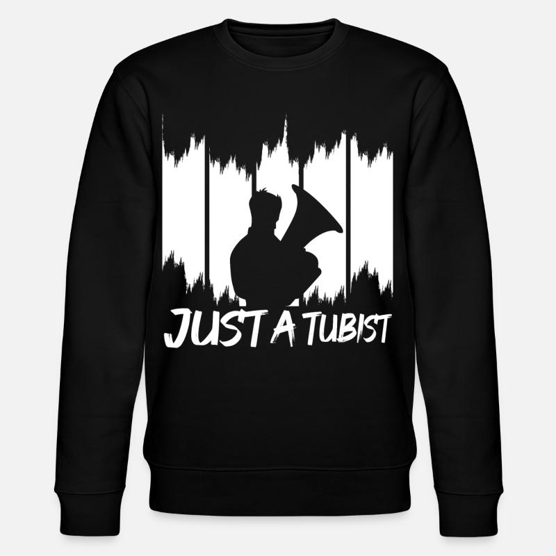 Tuba Spieler - Stanley/Stella Unisex Bio-Sweatshirt CHANGER  - Schwarz