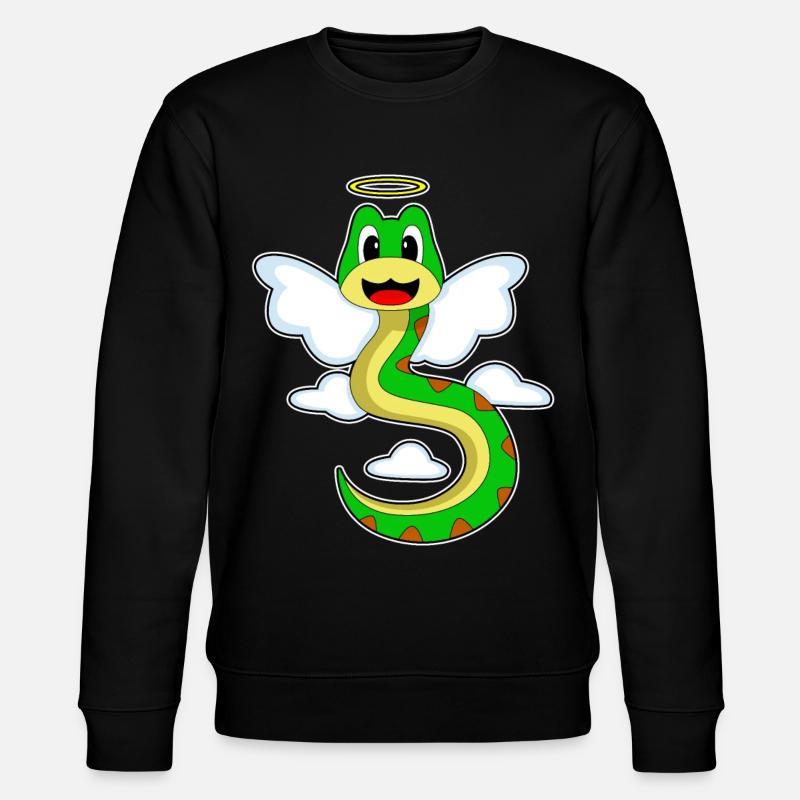 Serpent Ange Ailes d’Ange - Sweat bio CHANGER Stanley/Stella Unisexe - noir