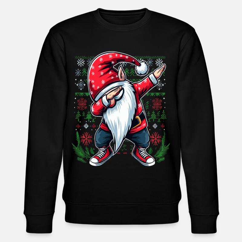 Dabbing Saint-Nicolas Noël moche - Sweat bio CHANGER Stanley/Stella Unisexe - noir
