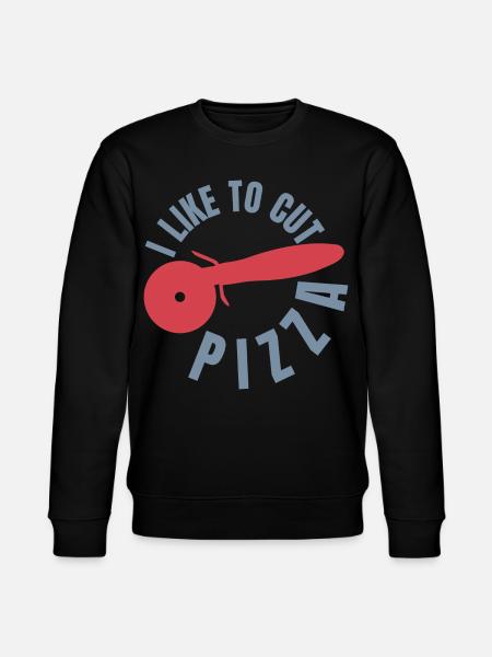 Funny Pizza Lover - Stanley/Stella CHANGER Unisex Organic Sweatshirt - black