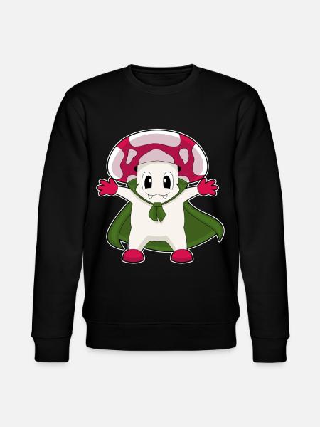 Vampire d’Halloween aux champignons - Sweat bio CHANGER Stanley/Stella Unisexe - noir