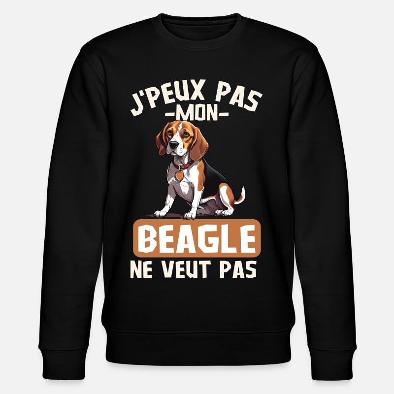 Chien de race beagle - Sweat bio CHANGER Stanley/Stella Unisexe - noir