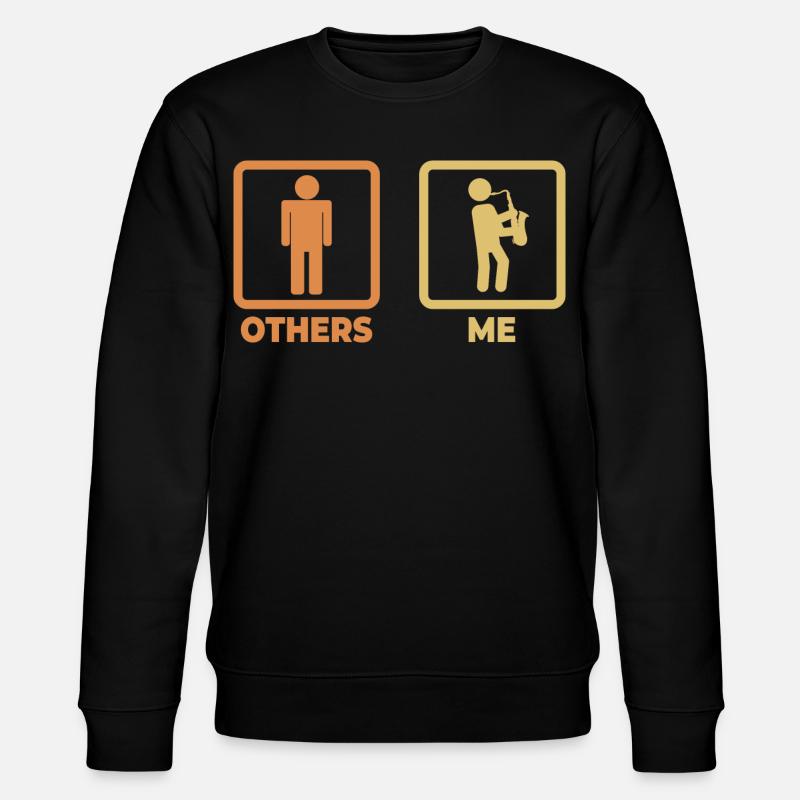 Figurines de ligne de saxophone drôles - Sweat bio CHANGER Stanley/Stella Unisexe - noir