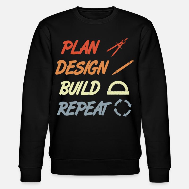 Architects schedule - Stanley/Stella CHANGER Unisex Organic Sweatshirt - black