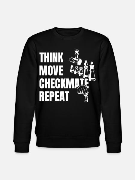 Think Play Checkmate Next - Stanley/Stella CHANGER Unisex Organic Sweatshirt - black