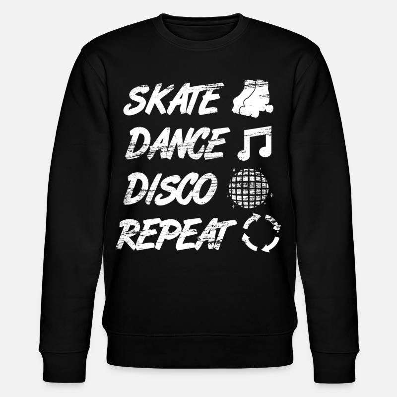 Rollschuh Disco - Stanley/Stella Unisex Bio-Sweatshirt CHANGER  - Schwarz