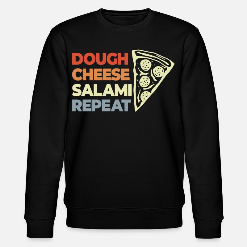 Drôle de dicton de pizza - Sweat bio CHANGER Stanley/Stella Unisexe - noir