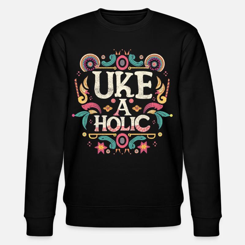 Uke-aholic - Stanley/Stella Unisex Bio-Sweatshirt CHANGER - Schwarz