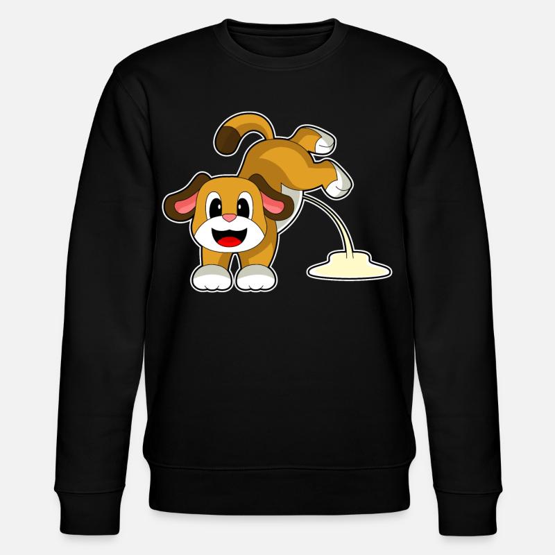 Hund Toilette - Stanley/Stella Unisex Bio-Sweatshirt CHANGER  - Schwarz
