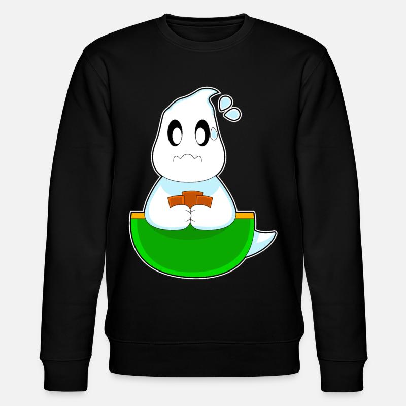 Geist Halloween Poker - Stanley/Stella Unisex Bio-Sweatshirt CHANGER  - Schwarz