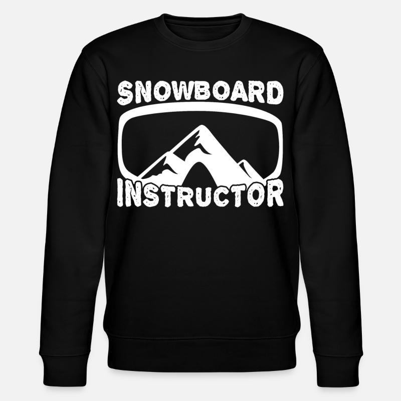 Funny Snowboard Instructor - Stanley/Stella CHANGER Unisex Organic Sweatshirt - black