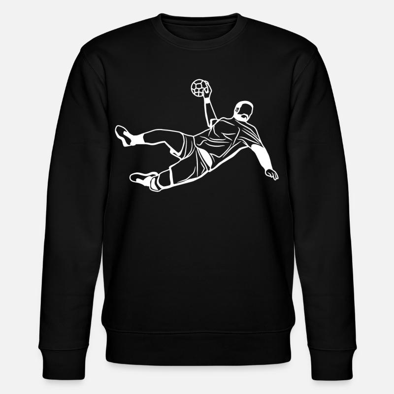 Handball Junge - Stanley/Stella Unisex Bio-Sweatshirt CHANGER  - Schwarz