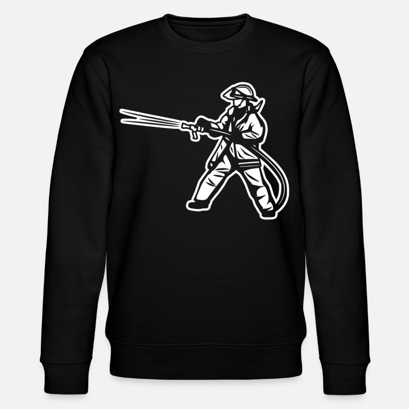 Pompier - Sweat bio CHANGER Stanley/Stella Unisexe - noir