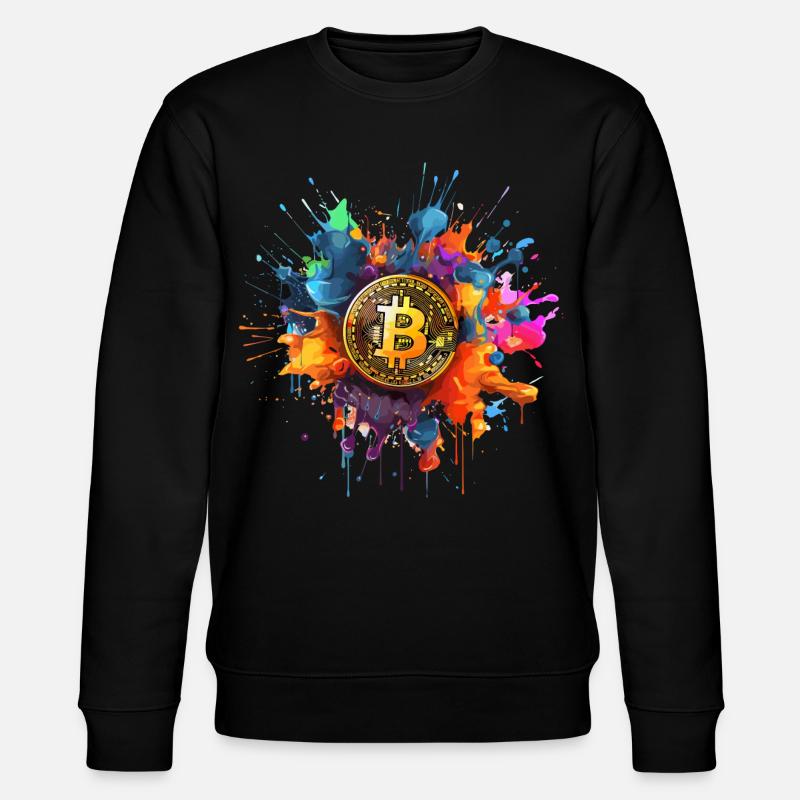 Bitcoin - Stanley/Stella Unisex Bio-Sweatshirt CHANGER  - Schwarz
