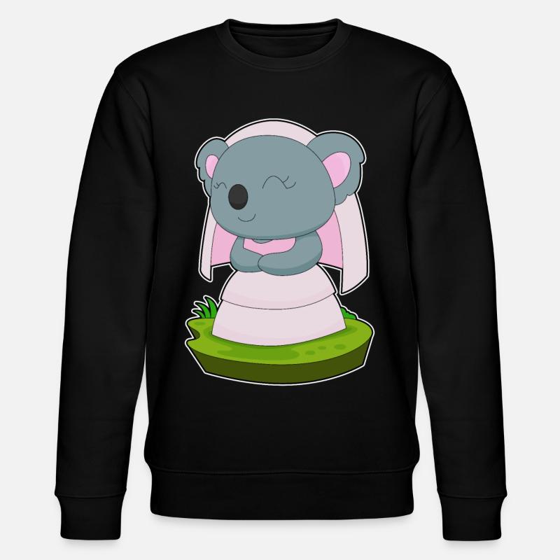 Voile de mariée Koala Mariage - Sweat bio CHANGER Stanley/Stella Unisexe - noir