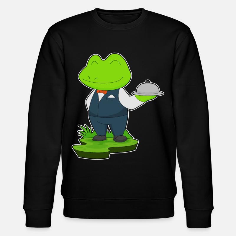 Frosch Koch Servierglocke Kochen - Stanley/Stella Unisex Bio-Sweatshirt CHANGER - Schwarz