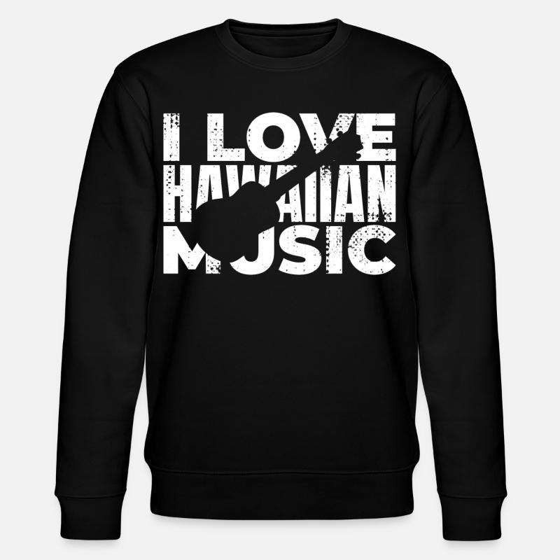 Ukulele Lover Saying - Stanley/Stella CHANGER Unisex Organic Sweatshirt - black