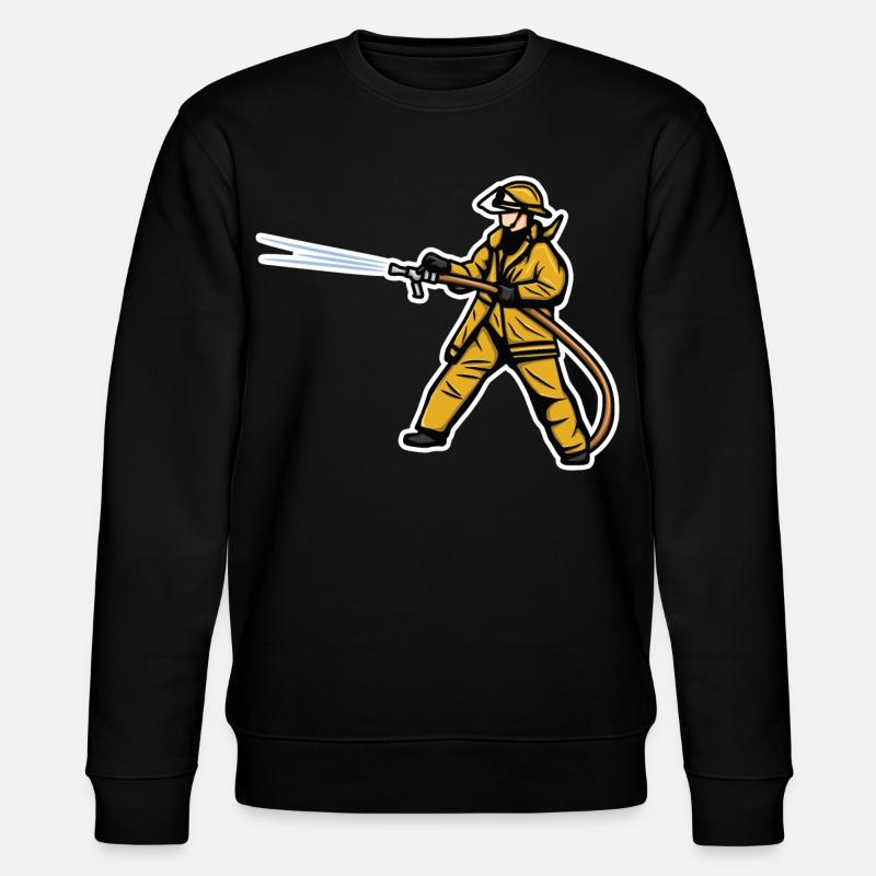 Feuerwehrjunge - Stanley/Stella Unisex Bio-Sweatshirt CHANGER  - Schwarz