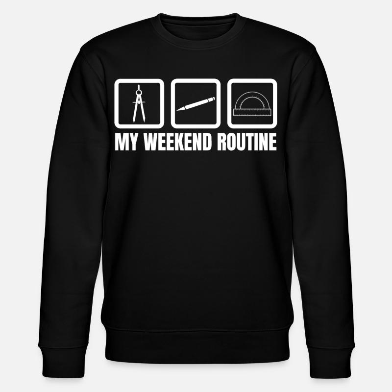 Architect Weekend Routine - Stanley/Stella CHANGER Unisex Organic Sweatshirt - black