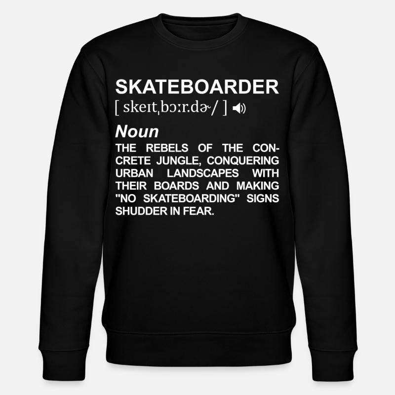 Skateboarder Definition - Stanley/Stella Unisex Bio-Sweatshirt CHANGER  - Schwarz