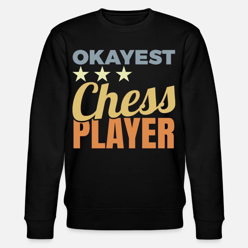 Average chess player - Stanley/Stella CHANGER Unisex Organic Sweatshirt - black