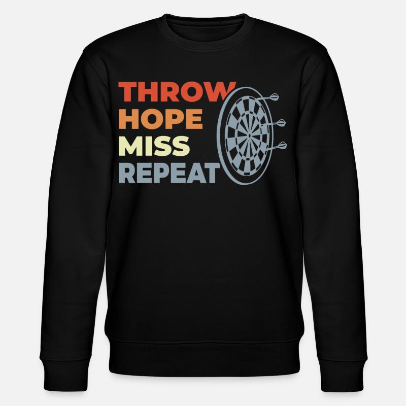 Throw Hope Miss Repeat - Stanley/Stella Unisex Bio-Sweatshirt CHANGER  - Schwarz