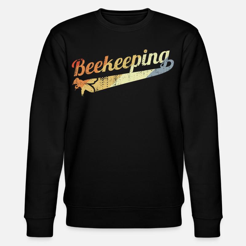 Apiculture vintage - Sweat bio CHANGER Stanley/Stella Unisexe - noir