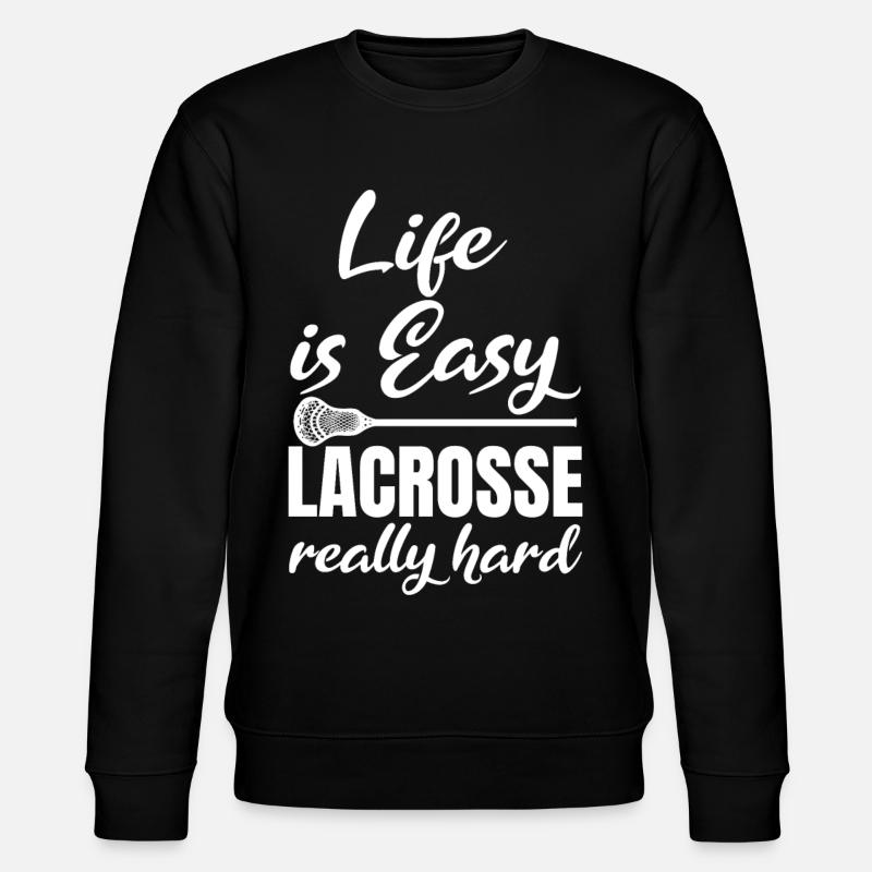 Lacrosse Spieler Motivation - Stanley/Stella Unisex Bio-Sweatshirt CHANGER - Schwarz