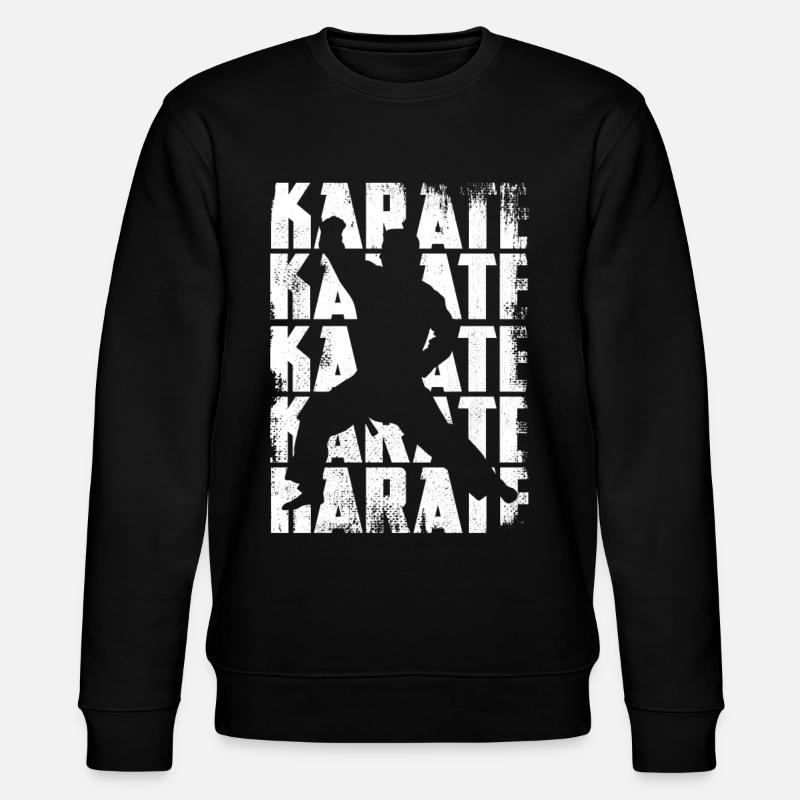 Lustiges Karate - Stanley/Stella Unisex Bio-Sweatshirt CHANGER  - Schwarz