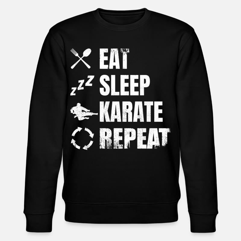 Manger Sommeil Karaté Répéter - Sweat bio CHANGER Stanley/Stella Unisexe - noir