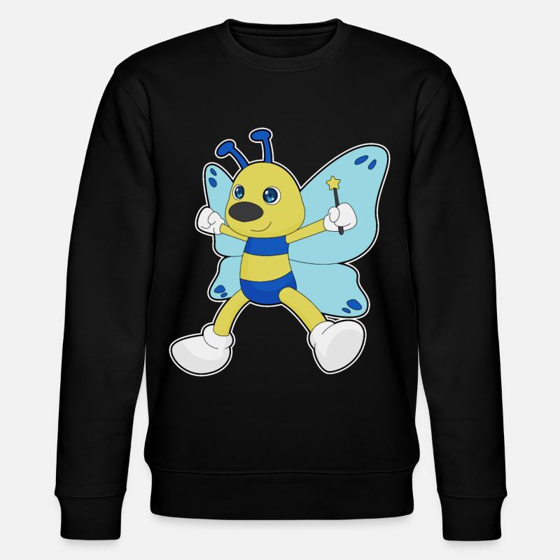 Baguette de sorcier papillon - Sweat bio CHANGER Stanley/Stella Unisexe - noir
