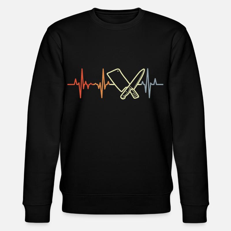 Couperet de boucher Pulse Beat - Sweat bio CHANGER Stanley/Stella Unisexe - noir