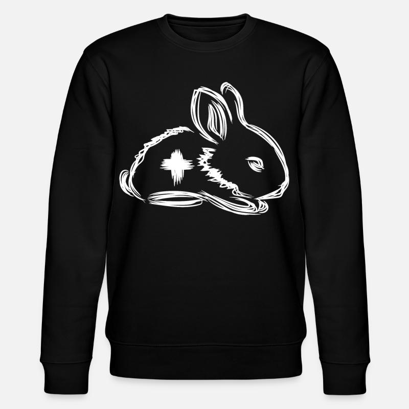 Tierarzt Kaninchen - Stanley/Stella Unisex Bio-Sweatshirt CHANGER  - Schwarz